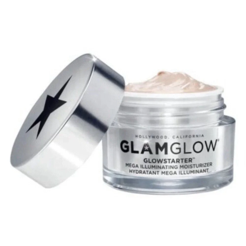 NIB GlamGlow Glowstarter Mega Illuminating Moisturizer Nude Glow 1.7oz 50ml 👀👀